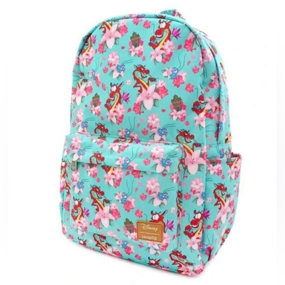 Loungefly Mulan Mushu and Cri-Kee Nylon Backpack “Rare” NWT - Picture 2 of 14